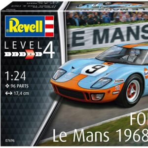 Revell-07696 Ford GT 40 Le Mans 1968 Maquette