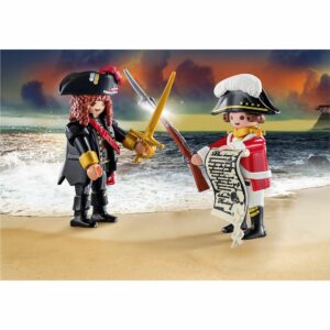 Capitaine pirate et soldat