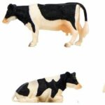 Kids Globe - 570009 - Set De 6 Vaches - Debout et Couchées