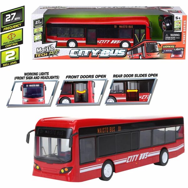 RC 1/50-BUS Urbain-Phares Lumineux et Portes ouvrantes Voitures radiocommandées