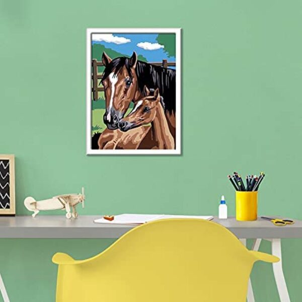 Numéro d’art moyen format – Tendresse  chevaux
