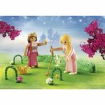 Princesses et jardin fleuri
