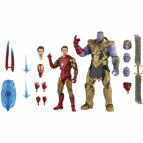 Marvel Pack De 2 Figurines Ironman Et Thanos 15Cm