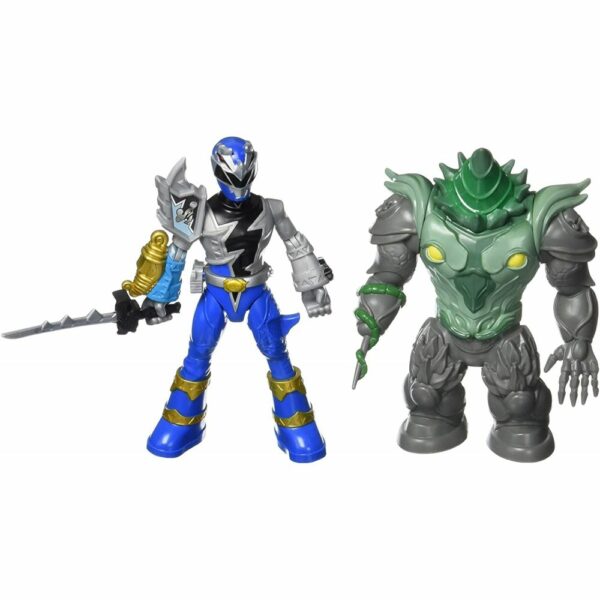 Power Rangers Dino Fury Battle Attackers - pack de 2 figurines
