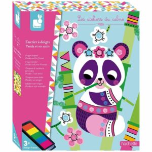 Janod Kit Créatif-Encrier à Doigts Panda et Ses Amis
