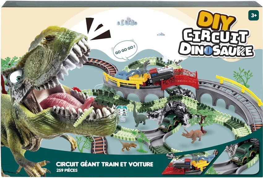 Circuit Dinosaure 259 Pièces à Prix Carrefour