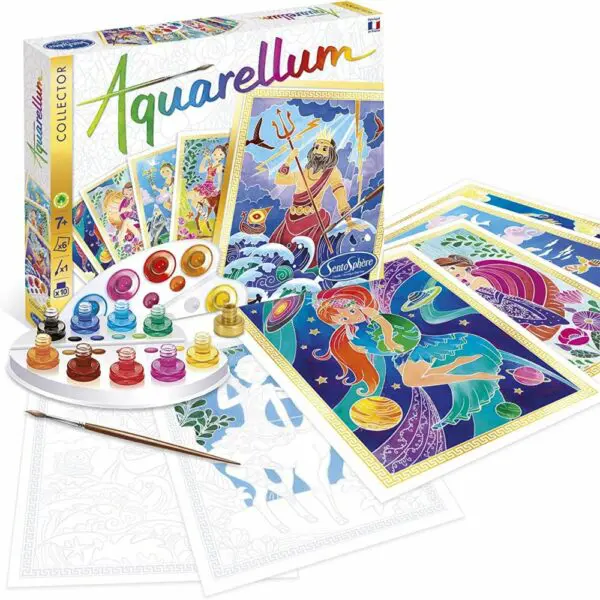 Aquarellum Zodiaque Sentosphere - Coffret Peinture Magique 12 Signes - Activité Créative Dès 7 Ans
