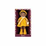 Tendresse - Ma 1ère Poupée en Tissu Naomie - Poupée de Chiffon 25 cm - Robe Jaune