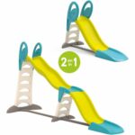 Smoby - Toboggan Super Megagliss 2 en 1 - Glisse de 1m70 et 3m60