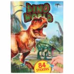 dino world avec autocollants puffy