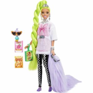 Barbie extra natte vert fluo