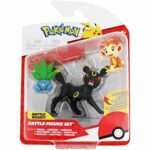 Pokémon Lot de 3 Figurines de Combat – Comprend Chimchar