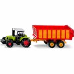 John Deere avec remorque d'ensilage
