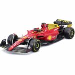 Bburago Formula 1 Ferrari F1-75 (2022) with Helmet Leclerc 1:43 Scale Die-Cast Collectible Race Car