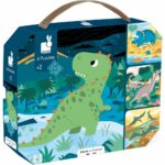 4 puzzles dinosaures
