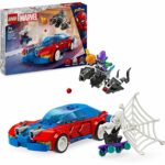 Lego 76279 Marvel La Voiture de Course de Spider-Man Contre Le Bouffon Vert Venomisé