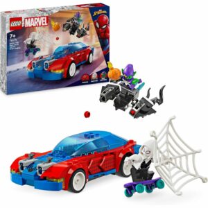 Lego 76279 Marvel La Voiture de Course de Spider-Man Contre Le Bouffon Vert Venomisé