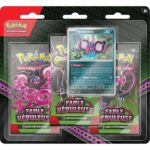 JCC Pokémon : Blister de 3 boosters Pêchaminus Écarlate et Violet – Fable Nébuleuse (3 boosters et 1 Carte Promo Brillante)