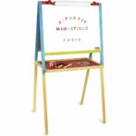 Jeujura - 8743-Tableau en Bois-Tableau Multifonctions en Bois avec Fonction dessin