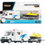 METAL Camper pull back+remorque+motoneige