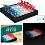 Jeu d'Échecs Transparent LED