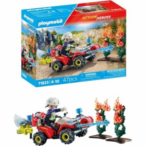 PLAYMOBIL | Action Heroes | Quad de Pompiers éteint Un feu de haie | Véhicule de Pompier
