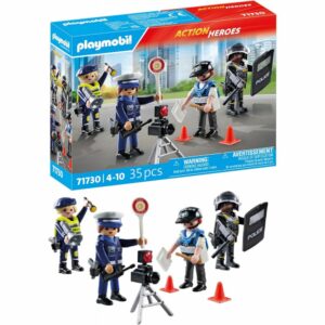 PLAYMOBIL | Action Heroes | Set de Figurines de Police | Figurines de Jouet | Figurine de Policier