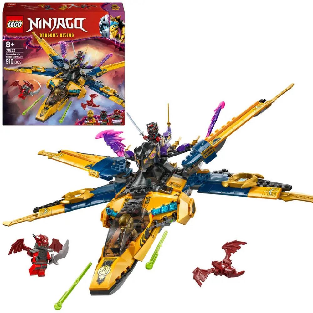 LEGO NINJAGO 71833 - LE SUPER AVION TEMPETE DE RAS ET ARIN LEGO NINJAGO 71833 - LE SUPER AVION TEMPETE DE RAS ET ARIN