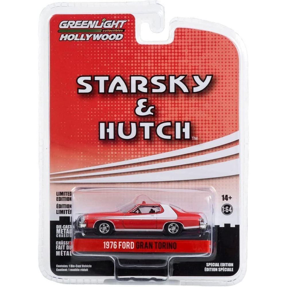 GREENLIGHT COLLECTIBLES - Ford Gran Torino - Starsky & Hutch - 1976 - 1/64 GREENLIGHT COLLECTIBLES - Ford Gran Torino - Starsky & Hutch - 1976 - 1/64