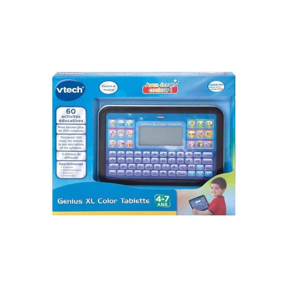 VTech - 155205 - Ordinateur pour Enfant - Tablette - Genius XL - Noir - Version FR VTech - 155205 - Ordinateur pour Enfant - Tablette - Genius XL - Noir - Version FR
