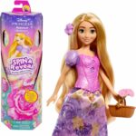 Mattel Princesses Disney Spin & Reveal Coffret avec poupée Raiponce et 11 surprises