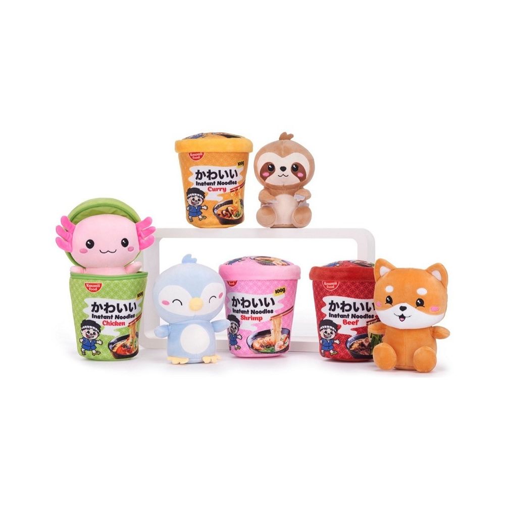 Kawaii Kuties Peluche Noodle Pot 4 assortis 17cm (modèle aléatoire) Kawaii Kuties Peluche Noodle Pot 4 assortis 17cm (modèle aléatoire)